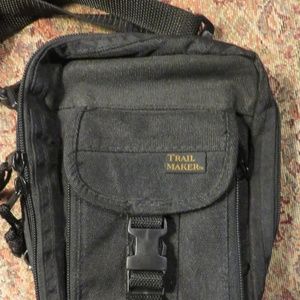 TrailMaker black crossbod sm black travel bag nwot